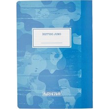 MarkEntegra Mavi Kamuflaj Desenli A4 Çizgili Okul Defteri, 60 Yaprak