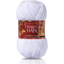 Royal Rain Store Han Kadife 100GR 95MT El Örgü Ipi (Beyaz)