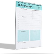 Royal Rain Store Planlayıcı Defter, Yapılacaklar Listesi Not Defteri, Spiral Defter, Kontrol Listesi, Iş Için Defterler, Kişisel Düzenleyici Not Defteri, Günlük Görev Defteri (Ingilizce) (Yeşil)