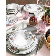 Royal Rain Store Pierre Cardin Premium Porselen Gabriel Yemek Takımı Çok Renkli 6 Kişilik