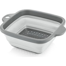 Royal Rain Store Akordiyon Kare Süzgeç 21 * 25 * 9,5 cm