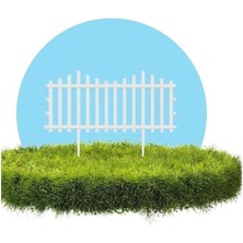 Royal Rain Store 10ADET Dekoratif Plastik Bahçe Çiti ve Peyzaj Çiti Bordür Kırılmaz Plastik Çit 59 cm Bahçe Çiti