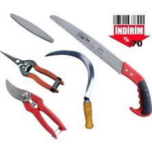 Royal Rain Store Bahçe Bağ Budama Makası Ağaç Dal Kesme Testeresi Ot Orak Tırpan Bileme Taşı