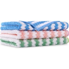 Royal Rain Store Mikrofiber Temizleme Bezleri, 3 Adet Süper Emici Mikrofiber Temizleme Bezi, Yeniden Kullanılabilir Mikrofiber Bulaşık Bezleri, Ev, Mutfak Için Çok Amaçlı Temizlik Havluları, Boyut 25 x 25 cm