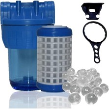 Royal Rain Store HBV00000FGYED-MUK(1365) Sufil Sayaç Filtresi Yıkanabilir Kartuşlu ve Siliphoslu(Kireç Önleyici) 3/4 Giriş Çıkış