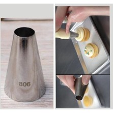 Royal Rain Store Winky Paslanmaz Çelik Krema Sıkma Torbası Ucu (Şanti Torbası Ucu, Dolgu Duyu) 1 Adet -2 Adet Şanti Torbası