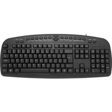 Royal Rain Store FK-130EU Ingilizce Q USB Kablolu Siyah Klavye