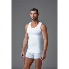 Dagi Erkek Atlet Beyaz %100 Pamuk Nefes Alabilir Yapı ile Konforlu 2XL Beden