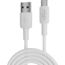 Royal Rain Store 66W Usb-A To USB Type-C Silikon Hızlı Şarj ve Data Kablosu Beyaz 1 Metre