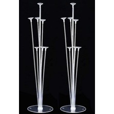 Royal Rain Store Adet Balon Süsleme Standı 7li Çubuklu Ikili Set Ayaklı Stand, 32434343434343434