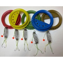 Royal Rain Store Yaylı Sazan Hazır Olta Takım 3 Iğneli Boncuklu 5 Adet