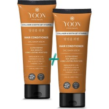 Royal Rain Store 2'si 1 Arada Vegan Saç Bakım Kremi, Biotin, B7 ve Kolajen Içeren, Silikonsuz & Sülfat Içermeyen Nemlendirici, Saç Düzleştirmeye Yardımcı, Onarıcı ve Besleyici Saç Kremi 200ML