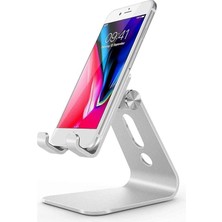 Royal Rain Store Ht-50 Alüminyum Telefon Standı Tutucu Aşağı Yukarı Hareketli iPhone ile Uyumlu Galaxy Huawei Xiaomi