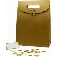 MarkEntegra 24X31 cm Gold Renk Zarf Model Karton Çanta