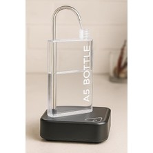 Royal Rain Store Şeffaf Düz Matara Suluk Ince Su Şişesi (Şeffaf)