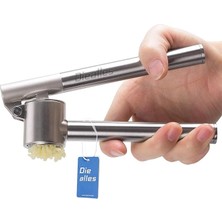 Royal Rain Store Paslanmaz Çelik Sarımsak Presi – Sarımsak Kesici, Sarımsak Ezici, Sağlam Paslanmaz Çelik Saplı, Pratik Bir Mutfak Yardımcısı ve Mutfak Aleti, 15,8 x 5 cm