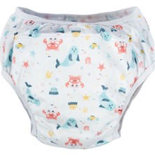 Sevi Bebe Pamuk Pedli Alıştırma Külodu Beyaz 4 Adet Sıvı Geçirmez Hava Geçiren Özellik