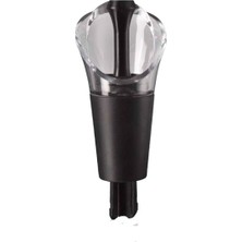 Royal Rain Store Vin 6504606 Şişe Ağzı Kilitli 2'li Set, Plastik, Siyah, 3 x 3 x 8 cm