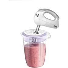 Royal Rain Store Kapaklı Mikser Blender Kabı 1 Litre Sıçratmayan Çırpma Mikser Kabı, Kapaklı Çırma Kabı [asorti]