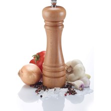 Royal Rain Store Home Ahşap Karabiber Değirmeni: Manuel Tuz Öğütücü, Doldurulabilir Çalkalayıcı, Baharat Pişirme ve Servis Için Ideal (17 Cm)