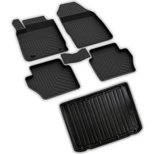 Royal Rain Store Autoaccessories Ford Puma ile Uyumlu 4d Paspas ve 3D Üst Bagaj Havuzu 2020 ve Üstü