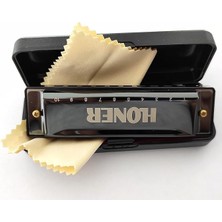 Royal Rain Store H1005 - Profesyonel Ağız Mızıkası - Metal Gövde - Siyah - C