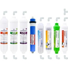 Royal Rain Store Kapalı Kasa Su Arıtma Cihazı 8 Li Inline Filtresi Seti 12 Aşamalı Özel Sarım Membran Filtre