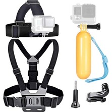 Royal Rain Store Kamera Aksesuarları Kafa Montaj Kayışı Göğüs Dağı Demeti Yüzer Saplı Kavrama ile Uyumlu Gopro Hero 13 12 11 10 9 8/akaso EK7000 Brave 4 Brave 7 Le V50X Native V50 Elite/oddv