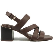 Nine West Elıcea 6fx Kahverengi Kadın Topuklu Sandalet