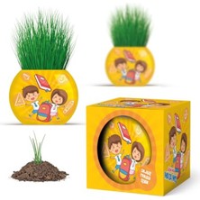 MarkEntegra Eğlenceli Bitki Yetiştirme Kiti - 6'lı Çim Adam Seti