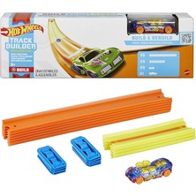 Royal Rain Store Wheels Track Builder Temel Pist Seti, 10 Adet Pist Parçası, 9 Adet Pist Bağlantı Parçası ve Bir Adet 1:64 Ölçekli Hot Wheels Araba Içeren Eklenebilir Pist Inşasına Başlangıç Seti, 6 Yaş ve Üzeri