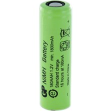 Indispensablely Gp 1800MA Düz Kafa Aa Kalem Pil 180AAH
