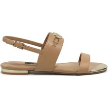 Nine West Gaılar 6fx Bej Kadın Düz Sandalet