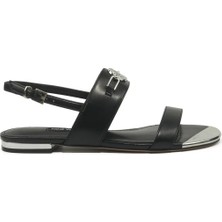 Nine West Gaılar 6fx Siyah Kadın Düz Sandalet