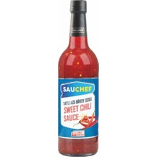 Sauchef Sweet Chili Sos 900GR Cam Şişe Yerli Üretim Tatlı Acı Biber Sosu