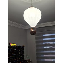 Uçan Balon Çocuk ve Bebek Odası Avizesi - Tavşan Figürlü Dekoratif Sarkıt Aydınlatma