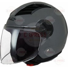 LS2 OF562 Airflow Nardo Gri Motosiklet Kaskı Polikarbon Dış Kabuk Geliştirilmiş Havalandırma