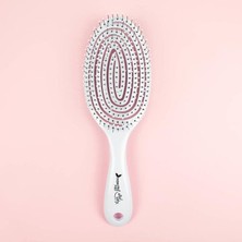 Royal Rain Store Nascita Pro Üç Boyutlu Oval Saç Fırçası-03 Beyaz 1 Paket(1 x 1 Adet)