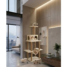 Turkuaz Tırmalama Tr891 Zooplus Katlı Kedi Oyun Evi