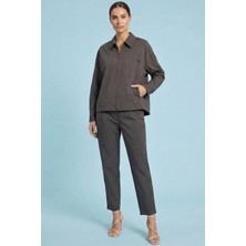 Guitar Oversize Antrasit Poplin Ceket