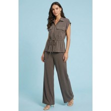 Guitar Casual Vizon Örme Ceket