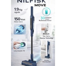 Nilfisk Move Dark Blue -  Kablosuz Dikey Süpürge 1,9 Kg.