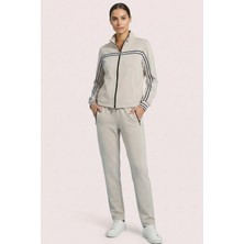 Guitar Casual Taş Rengi Örme Ceket
