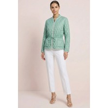 Guitar Cepli Yeşil Kapitone Mont