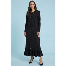 Guitar Uzun  Siyah Triko Hırka