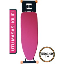 Asev Home Ütü Masası Kılıfı Büyük Boy Ipli Stoperli Keçeli Örtüsü Bezi 55X140CM Premium Cheery