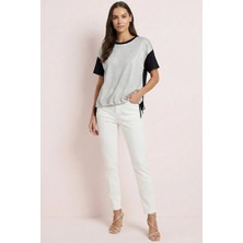 Guitar Oversize Siyah Penye T-Shirt