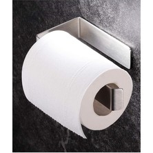 Royal Rain Store Paslanmaz Çelik Yapışkanlı Tuvalet Kağıtlığı (Model Stuttgart Askılığın Eşi)