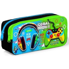 Royal Rain Store High Kulaklık Game Iki Bölmeli Kalem Çantası - Erkek Çocuk