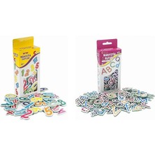 Royal Rain Store Manyetik Mıknatıslı Türkçe - Ingilizce Harfler ve Sayılar Eğitici Alfabe ve Sayı Magnet